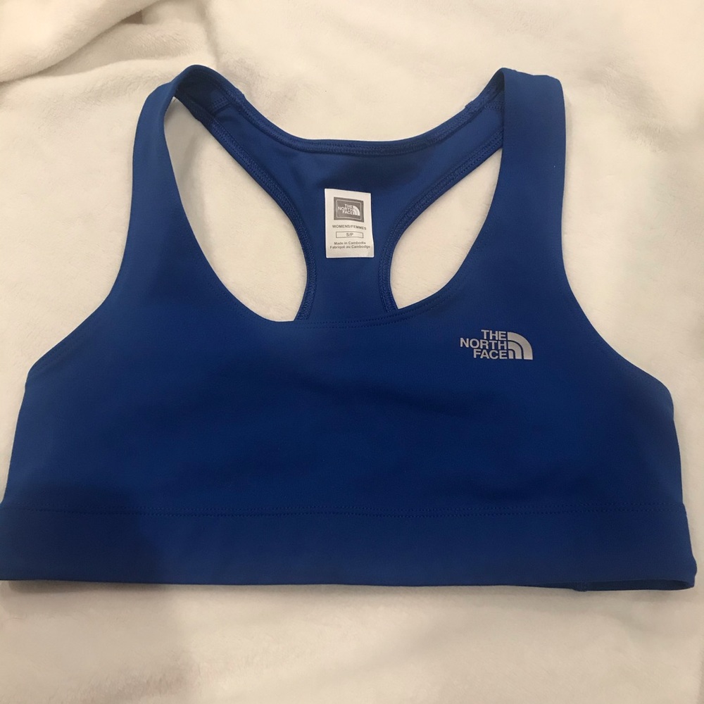 north face racer back sports bra
